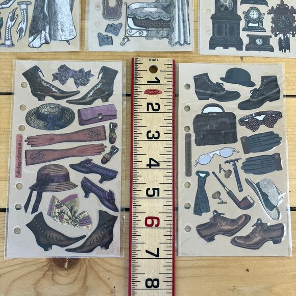 Stickopotamus Victorian Theme Stickers 5 Sheets CL-01 02 03 04 06 Steampunk - Picture 2 of 3